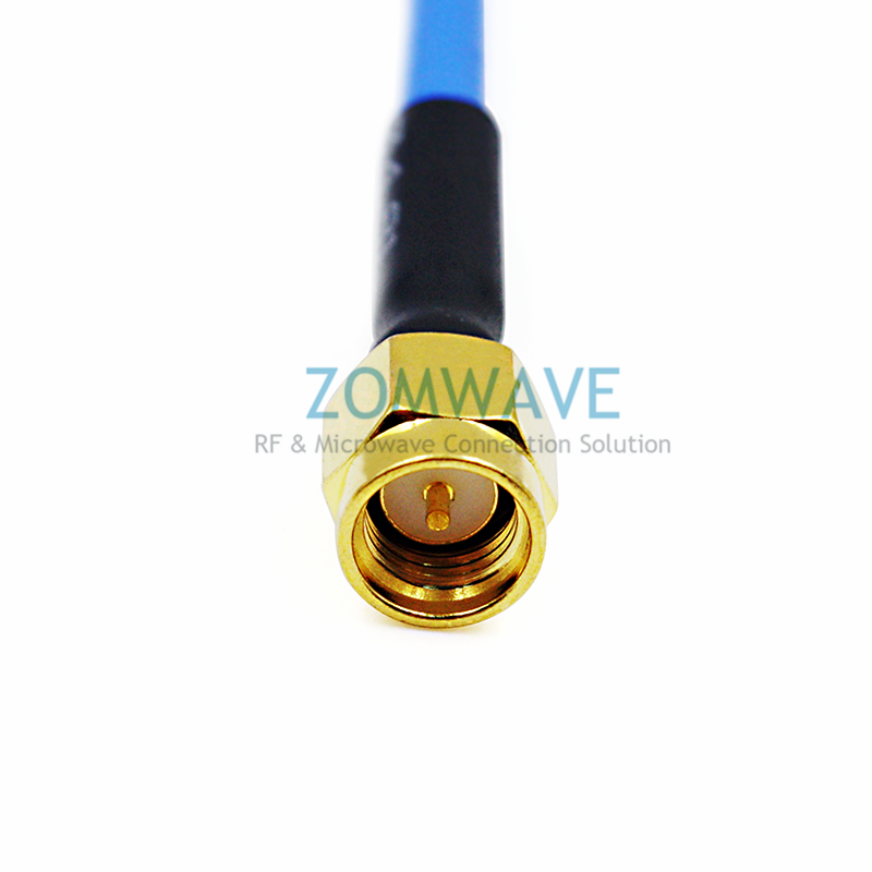SMA Male to SMA Male, Flexible .141''SS402 Coaxial Cable, 18GHz