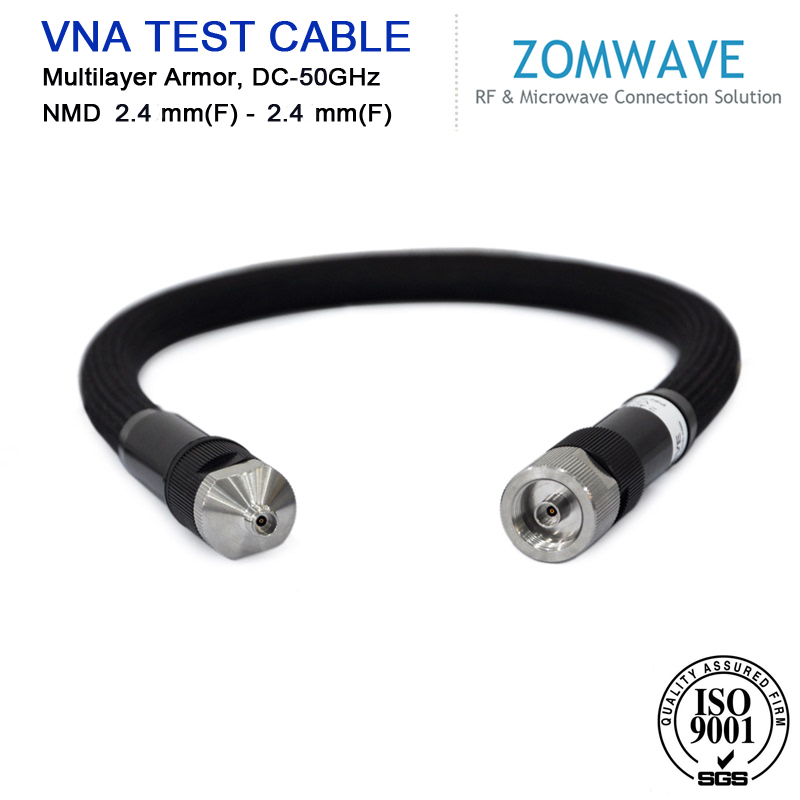 NMD2.4mm Female to 2.4mm Female VNA Test Cable With Multilayer Armor,DC-50GHz