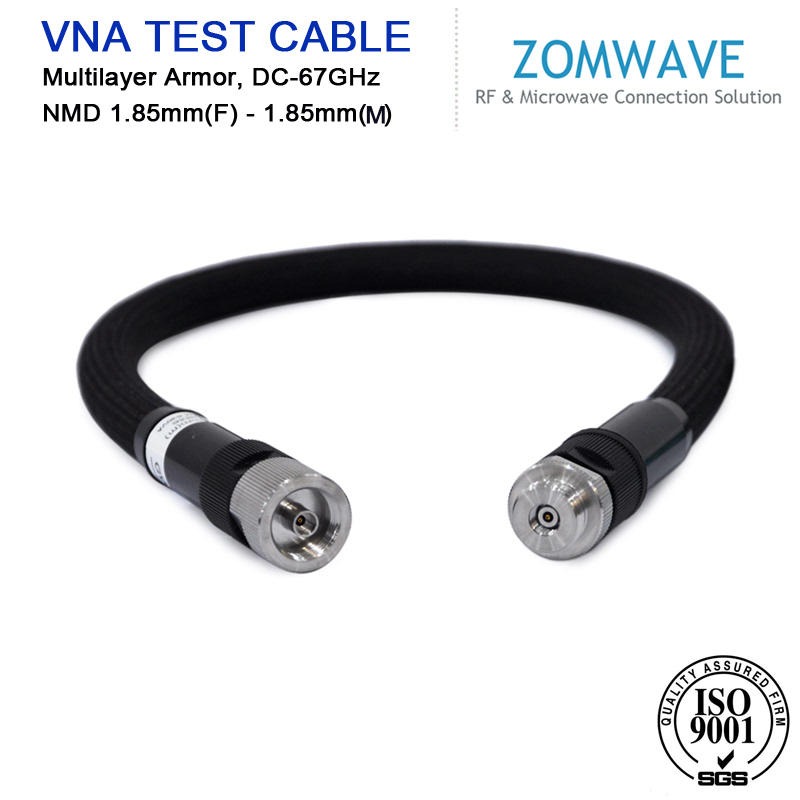 NMD1.85mm Female to NMD1.85mm Male VNA Test Cable With Multilayer Armor,DC-67GHz