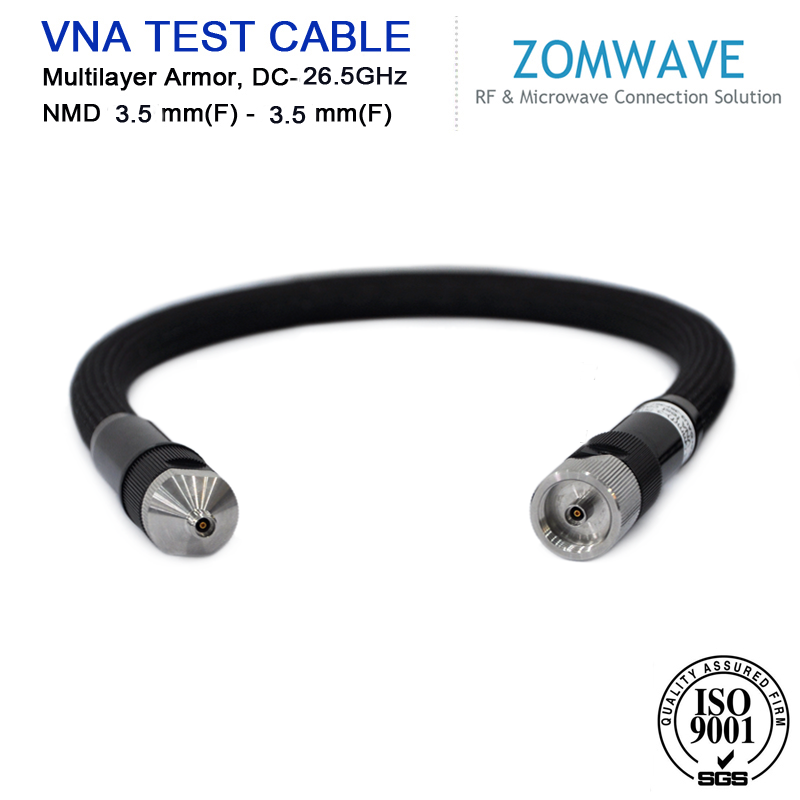 NMD3.5mm Female to 3.5mm Female VNA Test Cable With Multilayer Armor,DC-26.5GHz