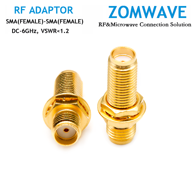 SMA Female to SMA Female Bulkhead Adapter, 6GHz