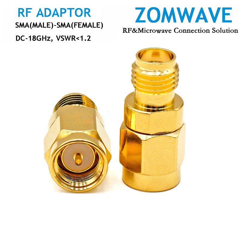 SMA Male to SMA Female Adapter, 18GHz