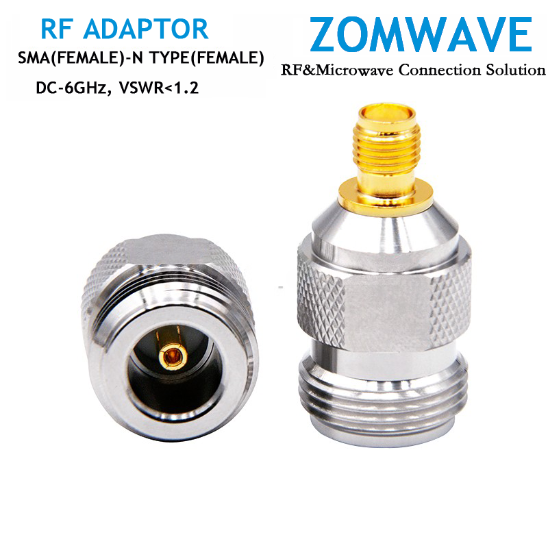 SMA Female to N Type Female Adapter, 6GHz