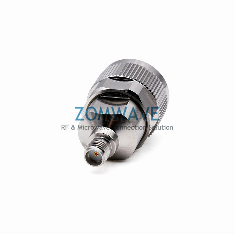 SMA Female to N Type Male Stainless Steel Adapter, 18GHz