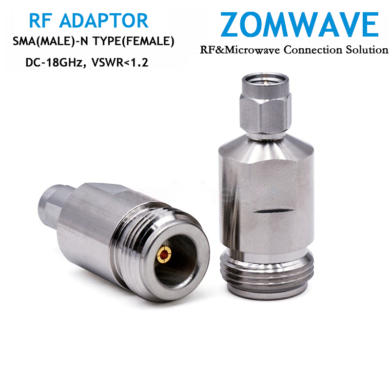 SMA Male to N Type Female Adapter, 18GHz