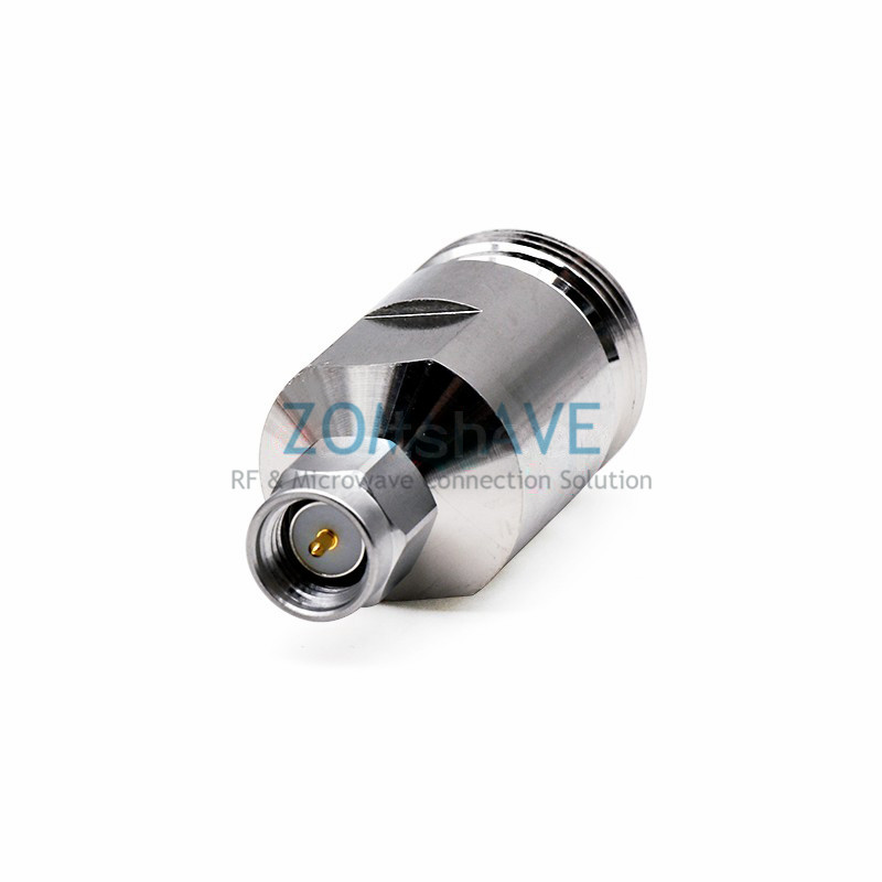 SMA Male to N Type Female Stainless Steel Adapter, 18GHz