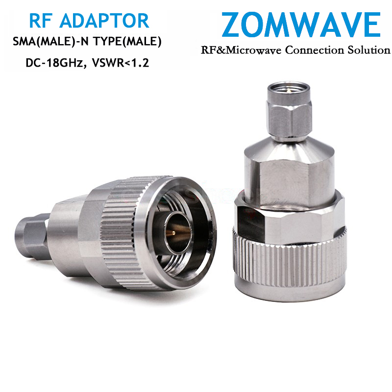 SMA Male to N Type Male Adapter, 18GHz