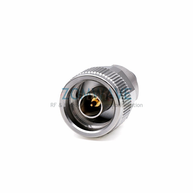 SMA Male to N Type Male Stainless Steel Adapter, 18GHz