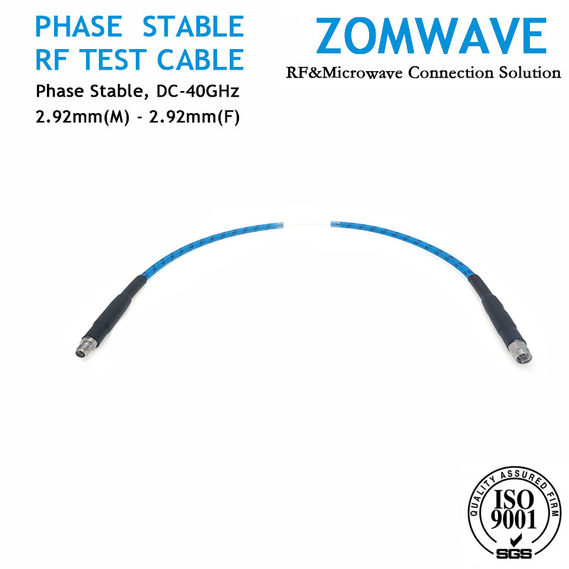 phase stable cable, phase matched cable, 2.92mm rf cable