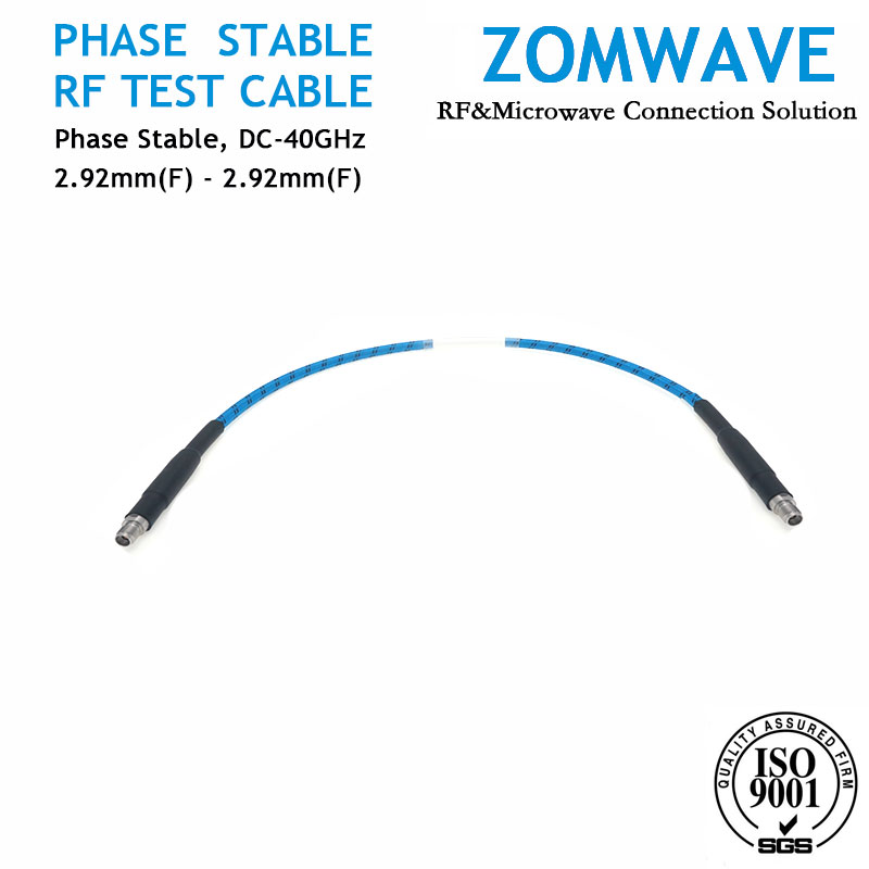 2.92mm Female to 2.92mm Female Mircrowave Test Cable,Low Loss Phase-Stable,40GHZ