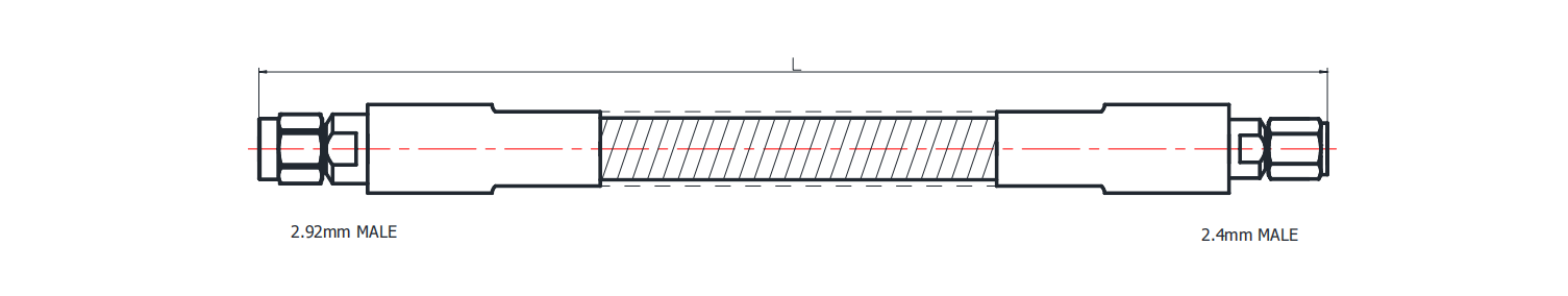 2.4mm male cable assembly, 2.92mm cable assembly