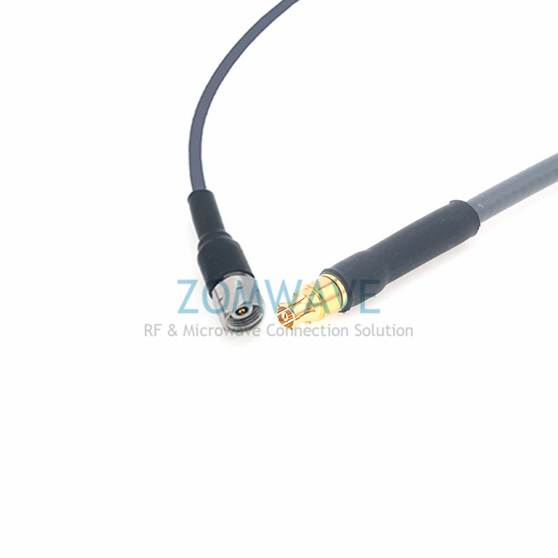 2.4mm Male to Mini SMP (SMPM/GPPO) Female, Flexible ZCXN 3506 Cable, 50GHz