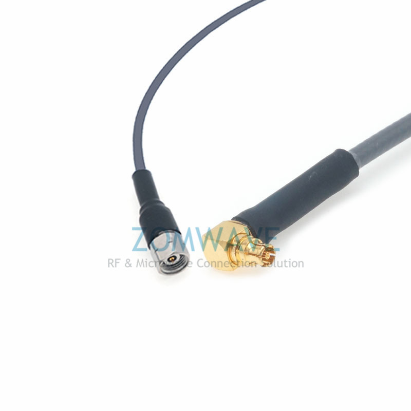 2.4mm Male to Mini SMP (SMPM/GPPO) Right Angle Female,Flexible ZCXN 3506,40GHZ