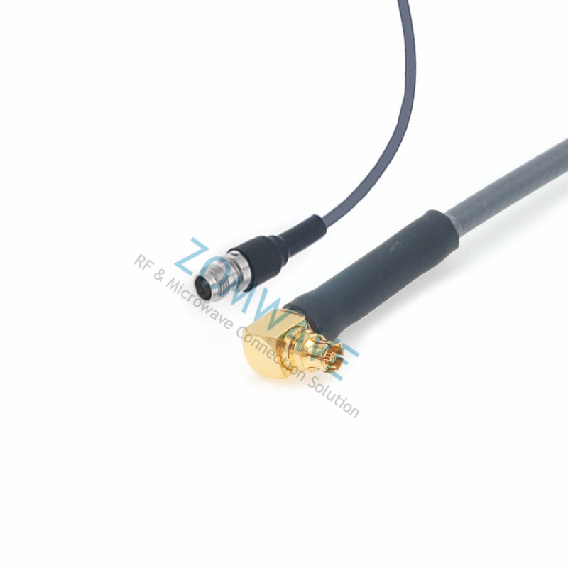 2.4mm Female to Mini SMP (SMPM/GPPO) Right Angle Female,Flexible ZCXN 3506,40GHZ