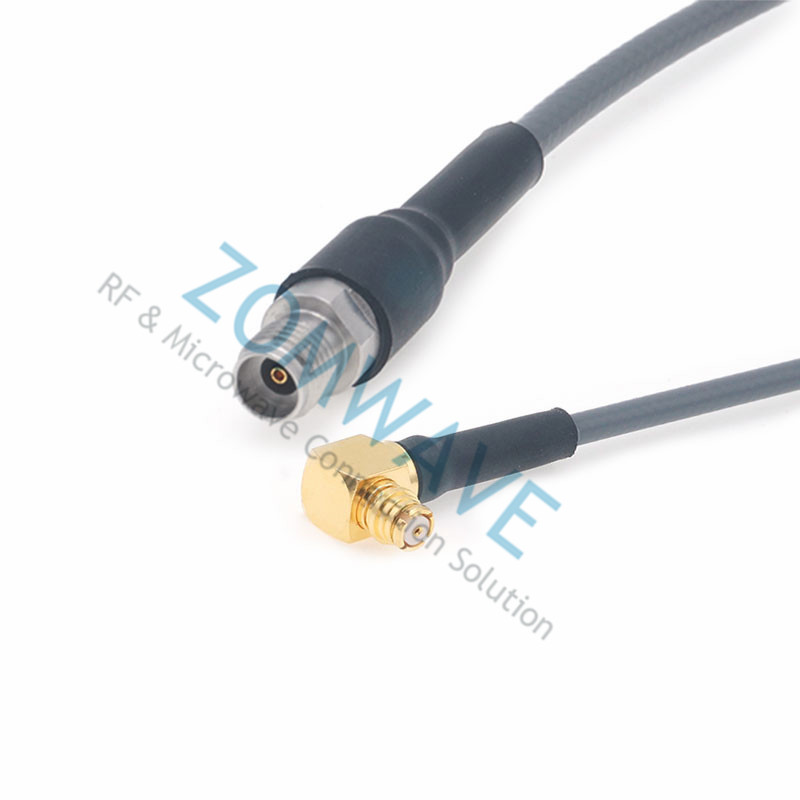 2.92mm Female to SMP(GPO) Right Angle Female, Flexible ZCXN 3506 Cable, 40GHz