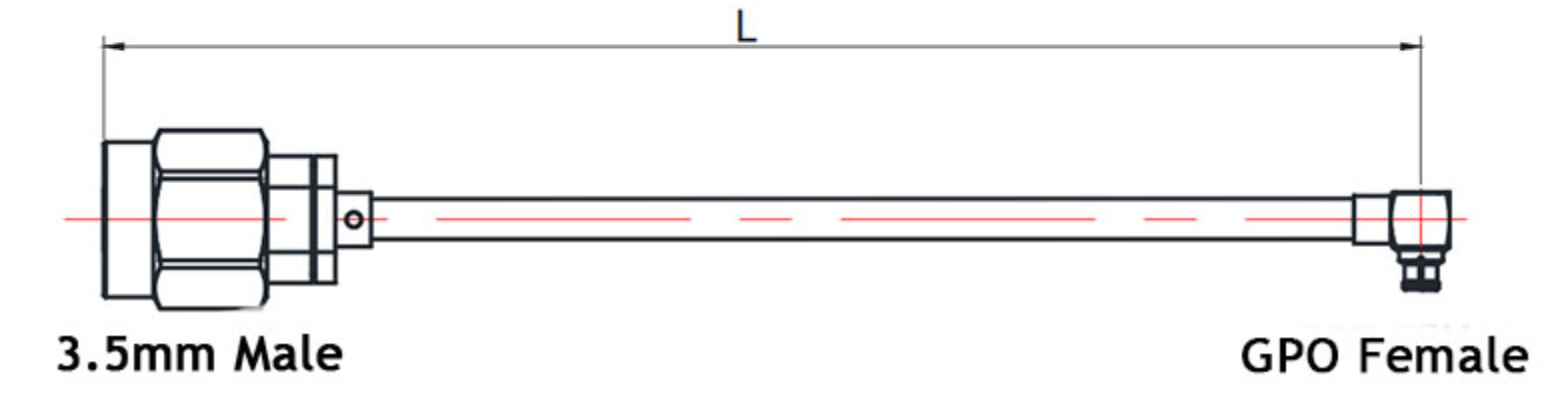 3.5mm male cable, smp female cable, flexible coaxial cable