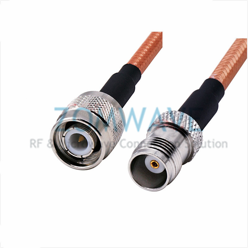 TNC Male to TNC Female, RG142 Double Shielded Cable, 6GHz