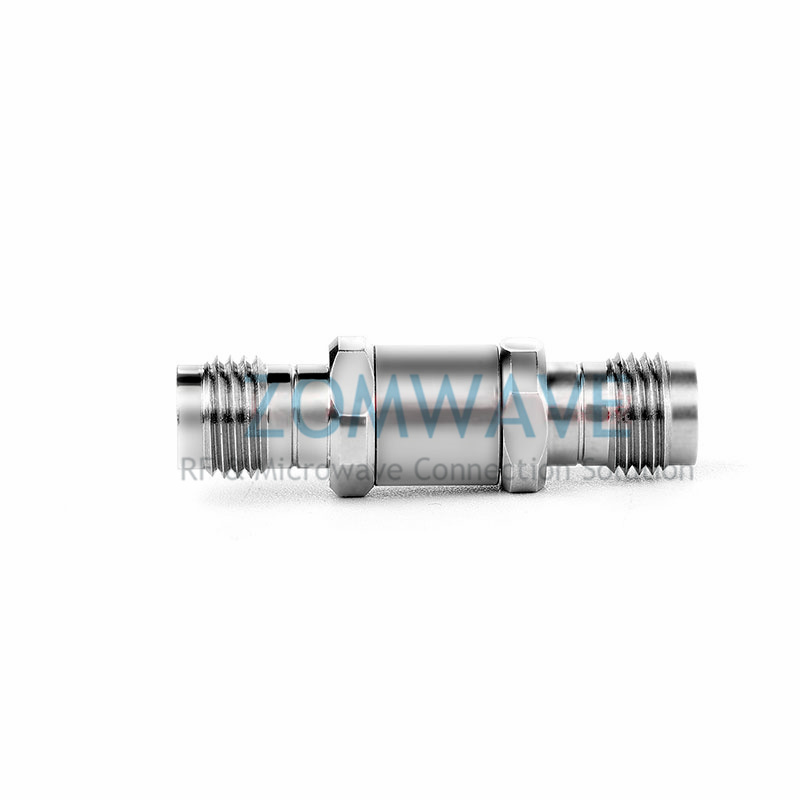 2.4mm Female to 2.4mm Female Stainless Steel Adapter, 50GHz