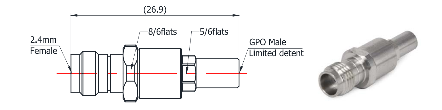 gpo male adapter, smp male adapter, gpo adapter