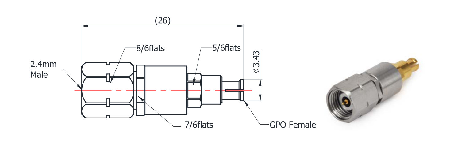 adapter smp, adapter gpo, adapter 2.4mm, coaxial adapter