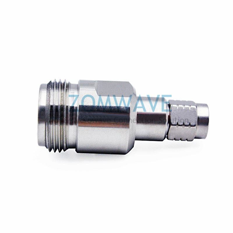 2.4mm Male to N Type Female Stainless Steel Adapter, 18GHz