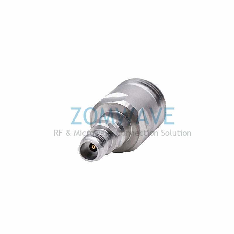 2.4mm Female to N Type Female Stainless Steel Adapter, 18GHz