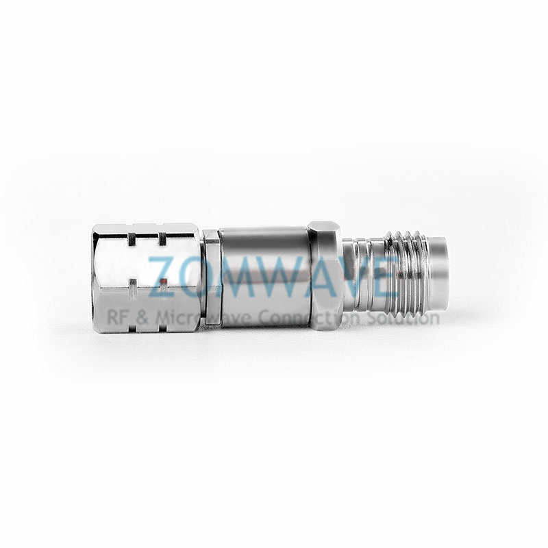1.85mm Male to 1.85mm Female Stainless Steel Adapter, 67GHz