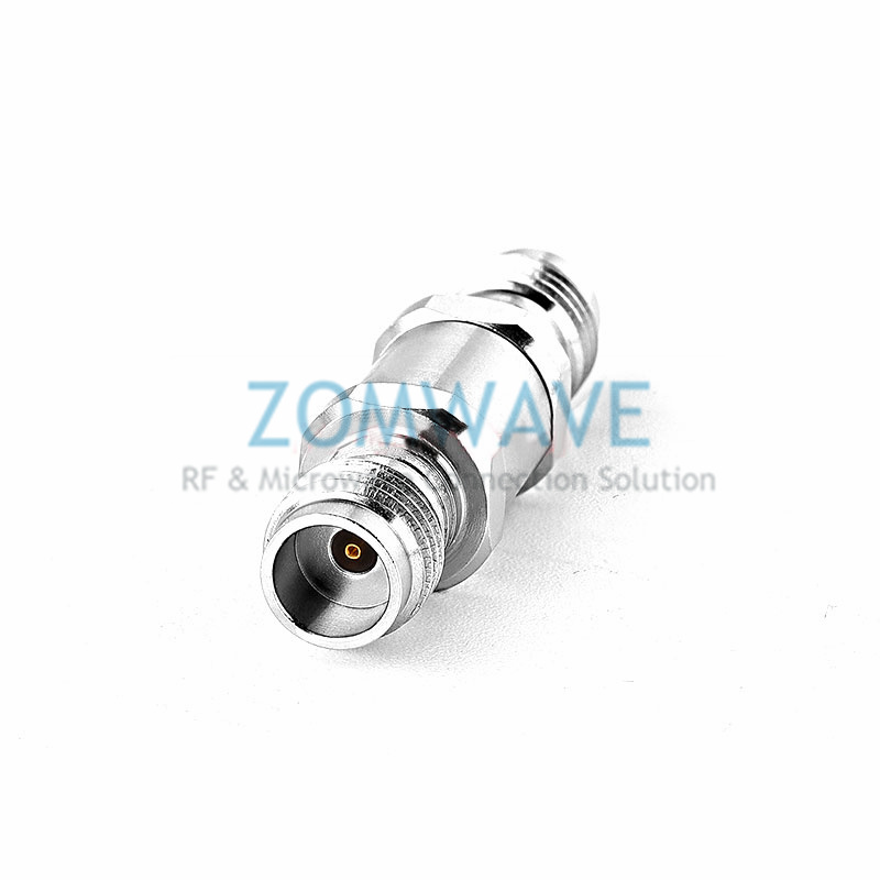 1.85mm Female to 1.85mm Female Stainless Steel Adapter, 67GHz