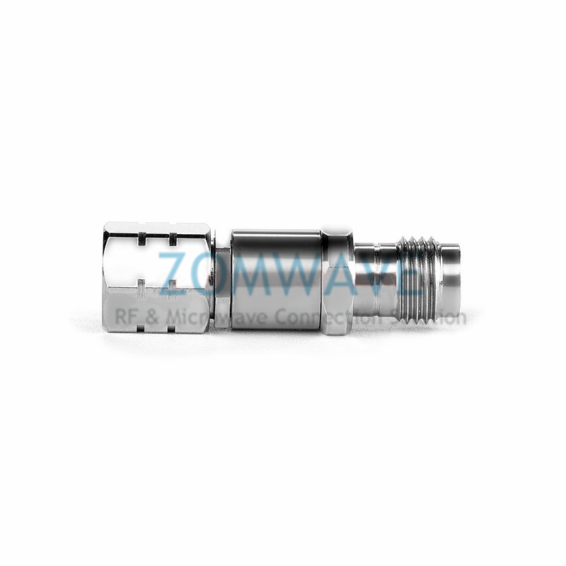 1.85mm Male to 2.4mm Female Stainless Steel Adapter, 50GHz