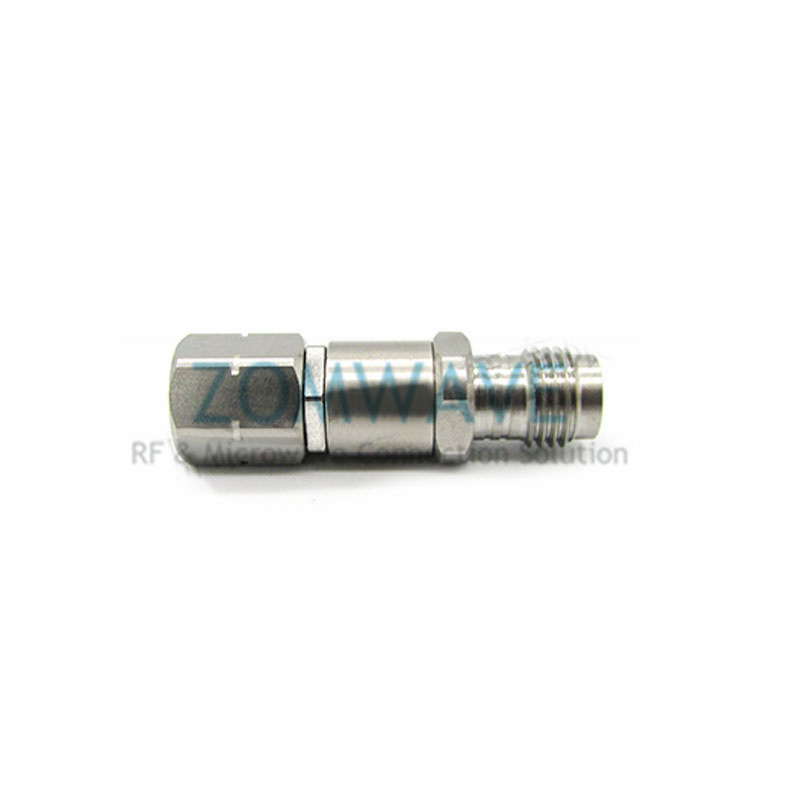 1.85mm Female to 2.4mm Male Stainless Steel Adapter, 50GHz