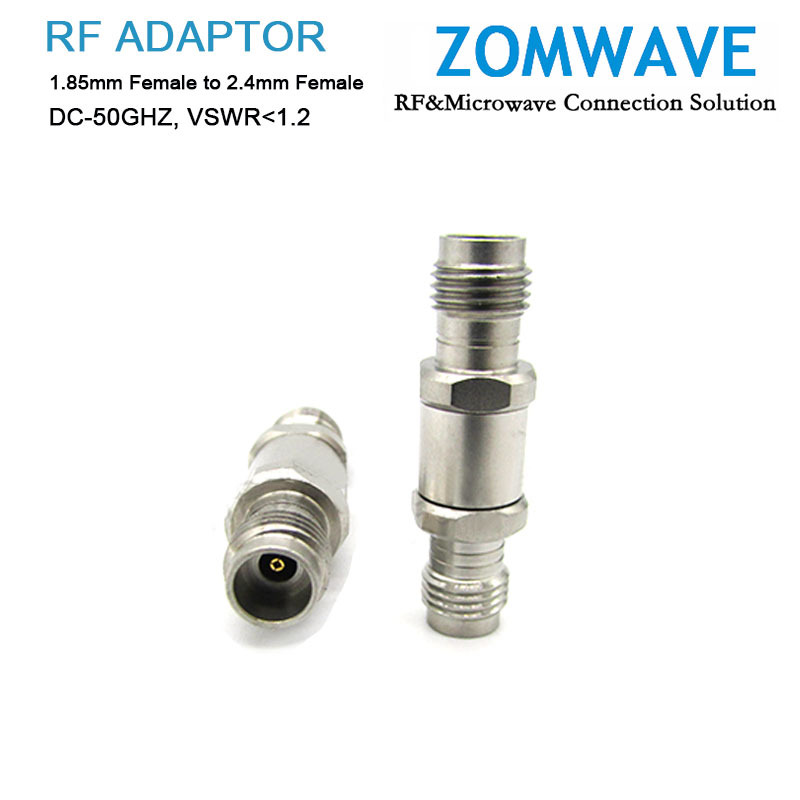 1.85mm female adapter, 2.4mm adapter, 2.4mm female adapter