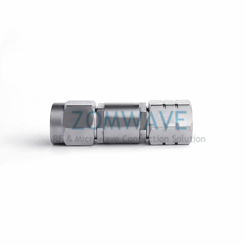 1.85mm Male to 2.92mm Male Stainless Steel Adapter, 40GHz