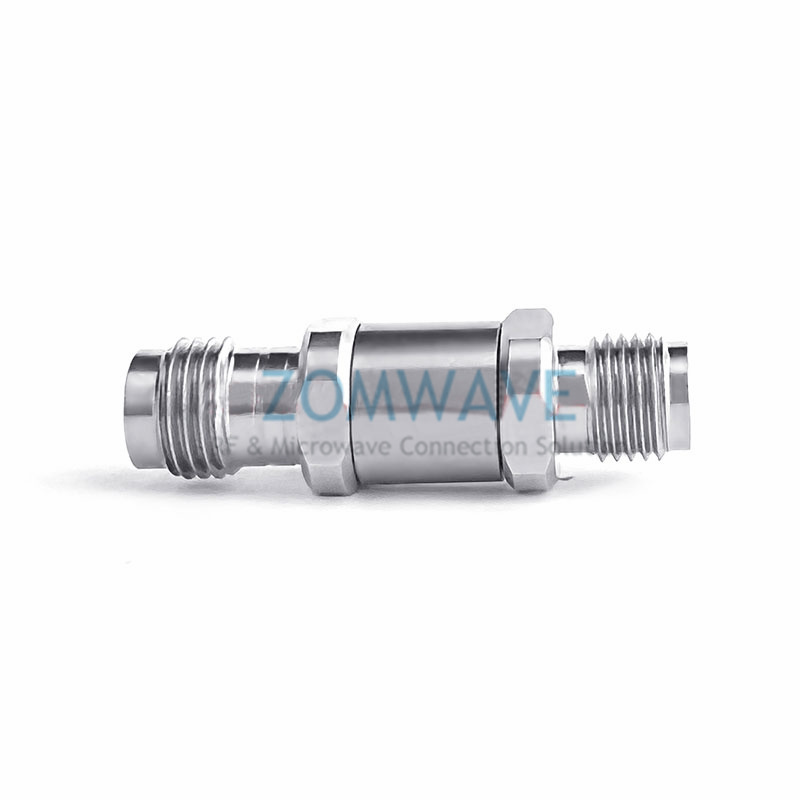 1.85mm Female to 2.92mm Female Stainless Steel Adapter, 40GHz