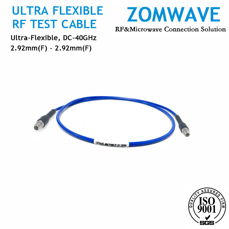 ultra flexible cable, flexible test cable, 2.92mm female cable