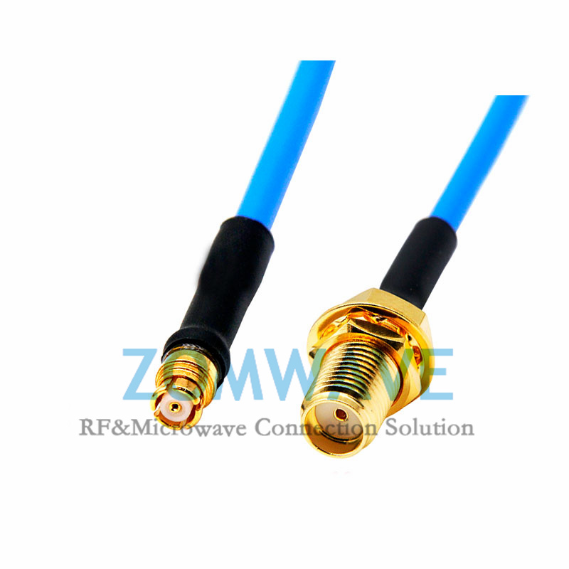 SMP(GPO) Female to SMA Female, Flexible .086''/SS405 Cable, 18GHz