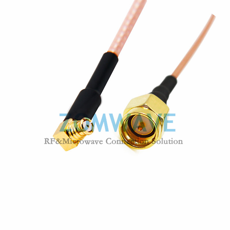 SMP(GPO) Female Right Angle to SMA Male, RG316 Cable, 6GHz