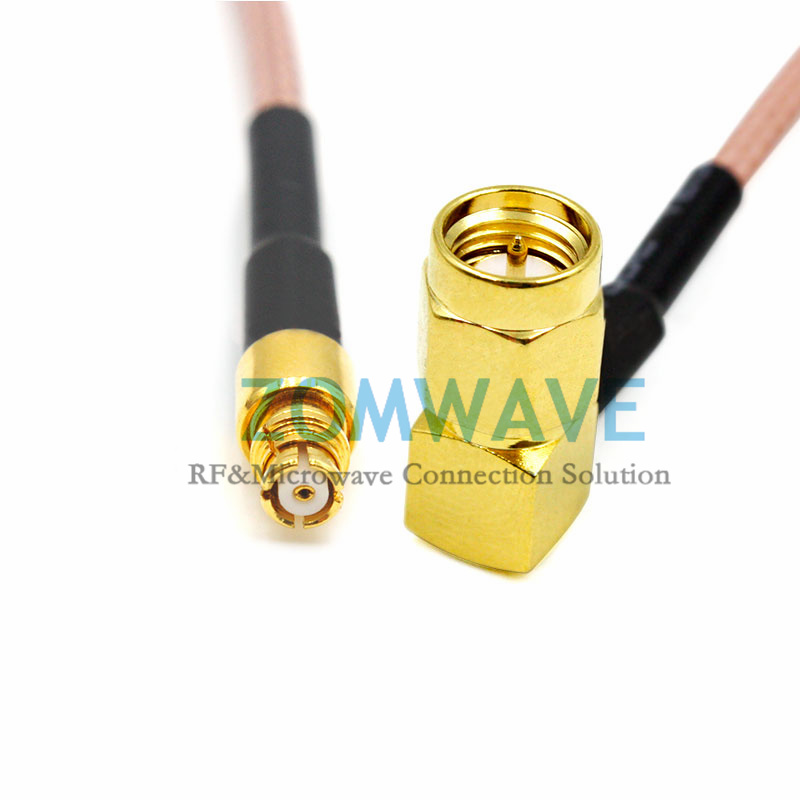 SMP(GPO) Female to SMA Male Right Angle, RG316 Cable, 6GHz