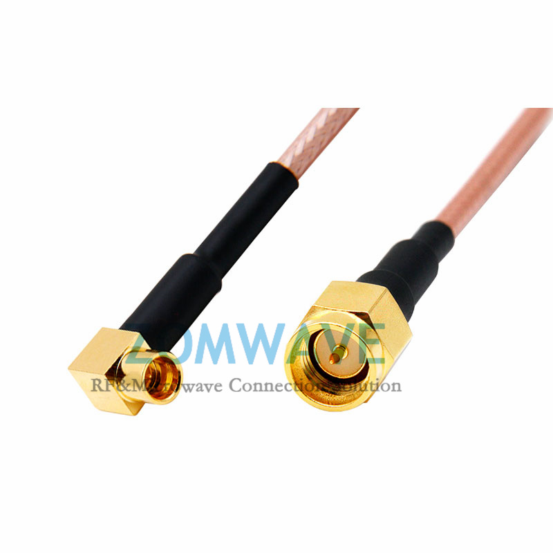 SMP(GPO) Male Right Angle to SMA Male, RG316 Cable, 6GHz