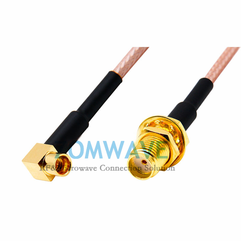 SMP(GPO) Male Right Angle to SMA Female Bulkhead Waterproof, RG316 Cable, 6GHz
