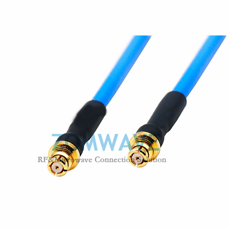 SMP(GPO) Female to SMP(GPO) Female, Flexible .086''_SS405 Cable, 18GHz