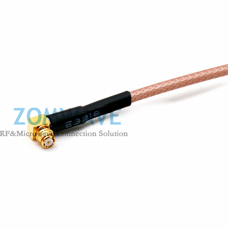 SMP(GPO) Female Right Angle to SMP(GPO) Female Right Angle, RG316 Cable, 6GHz