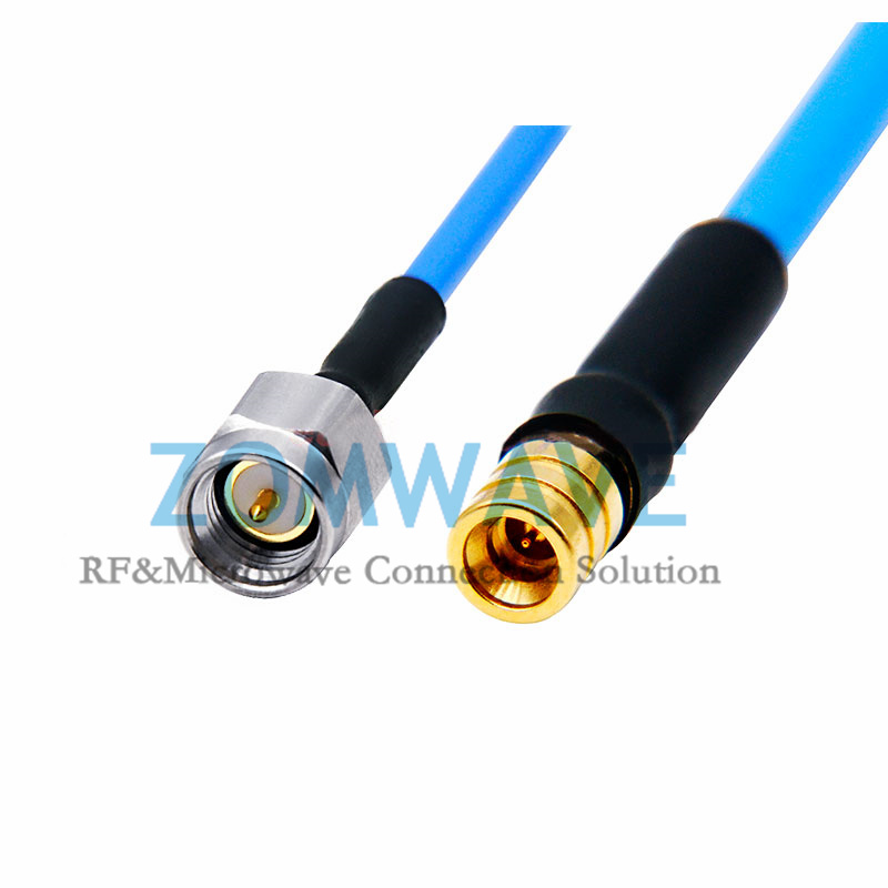 Mini SMP(GPPO) Male to SMA Male, Flexible .086''_SS405 Cable, 18GHz