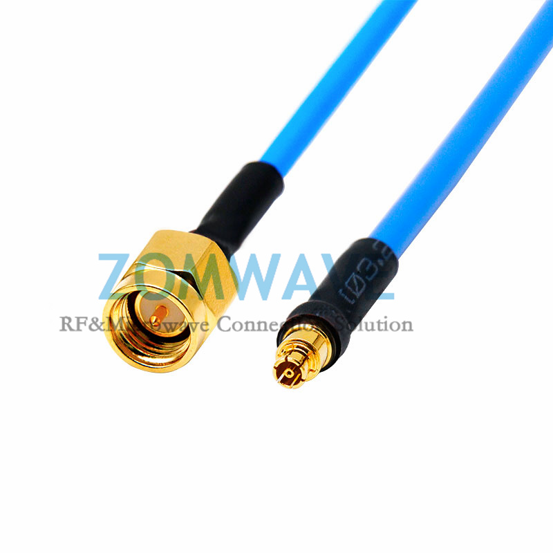 Mini SMP(GPPO) Female to SMA Male, Formable .086''_RG405 Cable, 12GHz