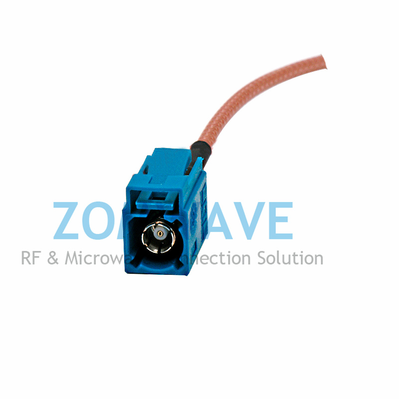 FAKRA Z-Code Female to FAKRA Z-Code Female, RG316 Cable, 6GHz