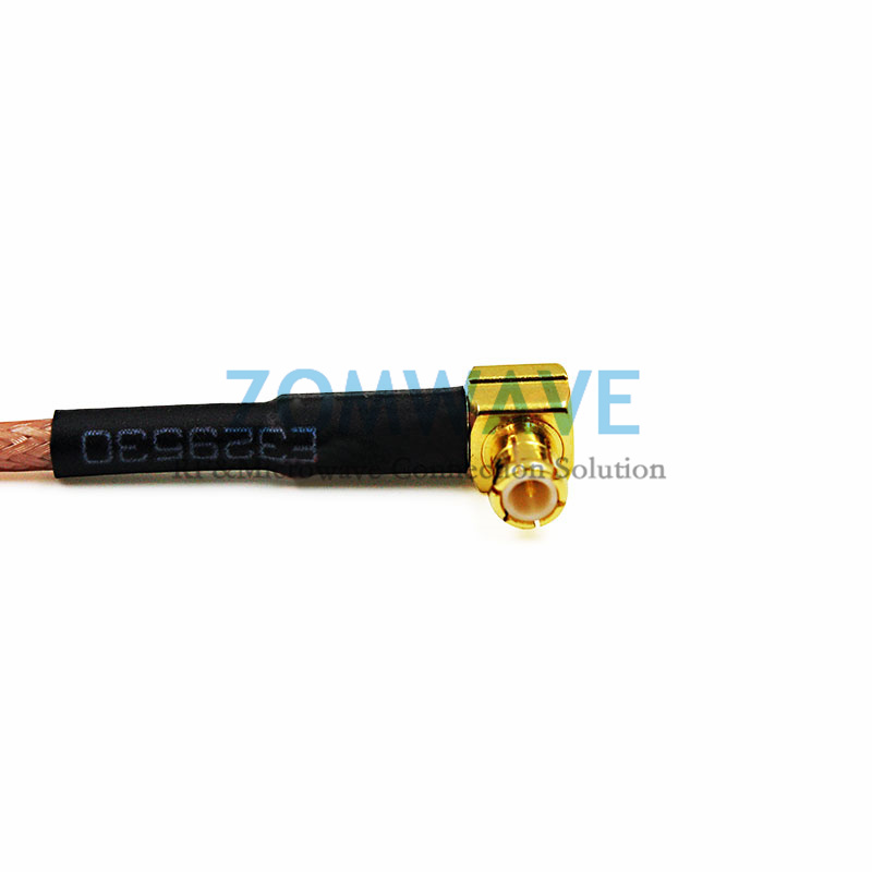 MCX Male Right Angle to MCX Male Right Angle, RG316 Cable, 6GHz