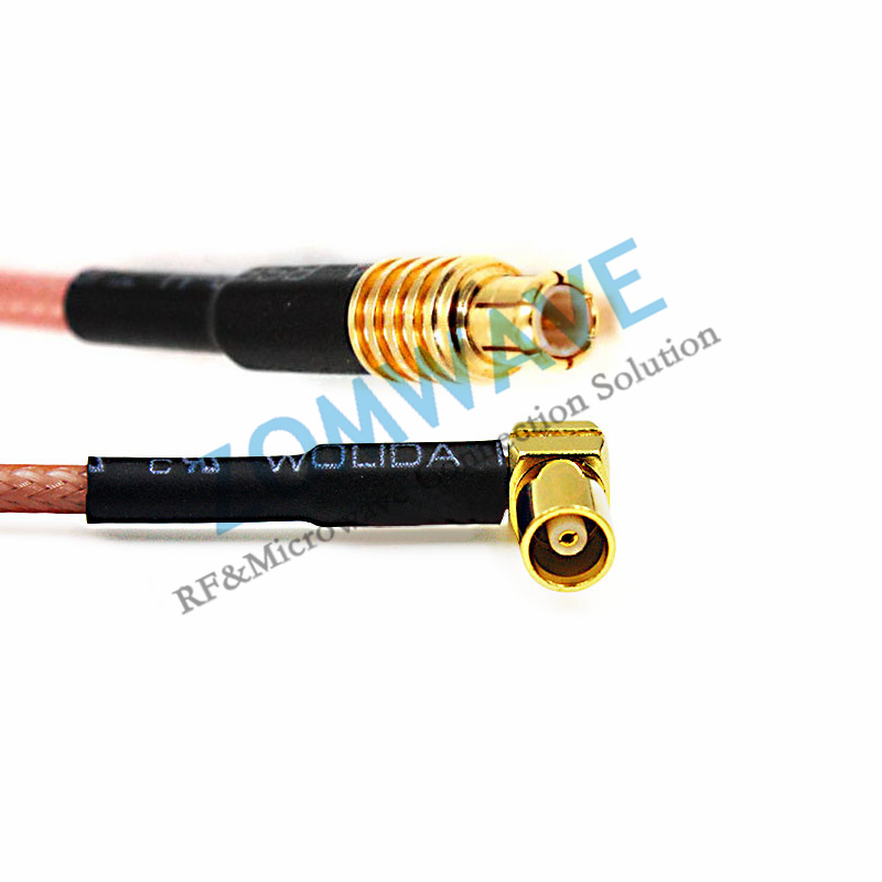 MCX Male to MCX Female Right Angle, RG316 Cable, 6GHz