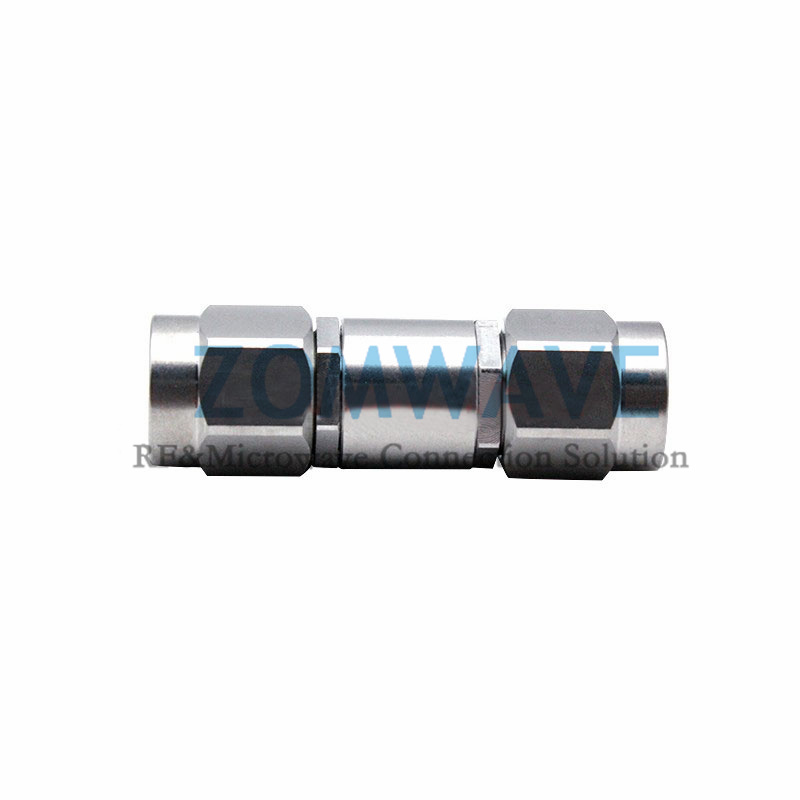2.92mm Male to 2.92mm Male Stainless Steel Adapter, 40GHz