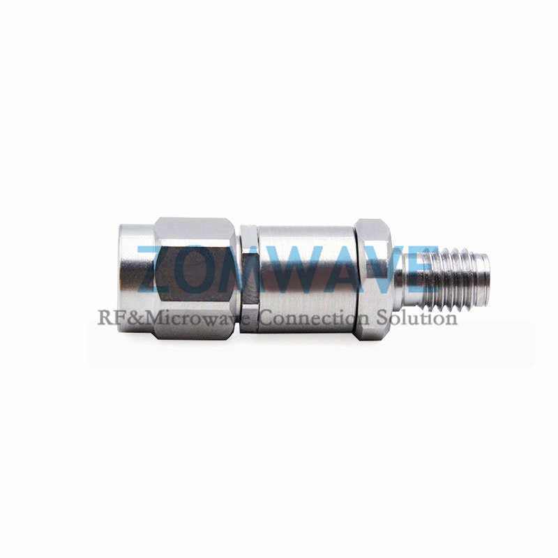 2.92mm Male to SSMA Female Stainless Steel Adapter, 40GHz