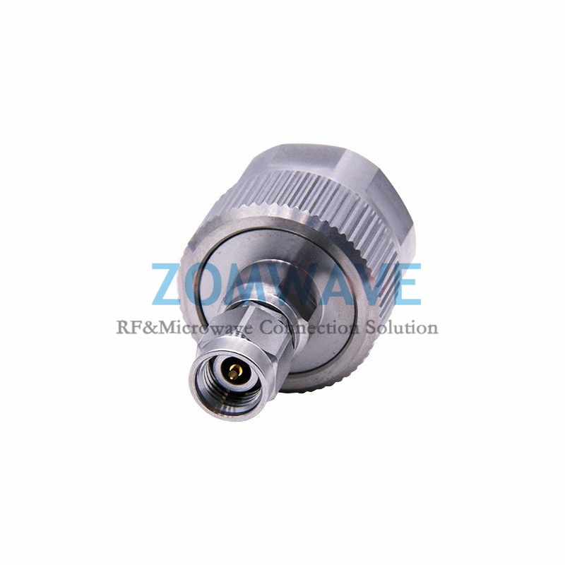 2.92mm Male to N Type Male Stainless Steel Adapter, 18GHz