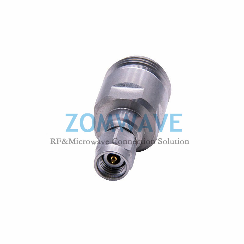 2.92mm Male to N Type Female Stainless Steel Adapter, 18GHz